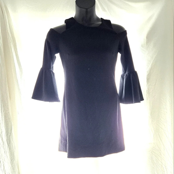 Cold Shoulder Bell Sleeve Mini - Picture 1 of 9